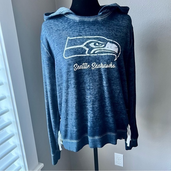 Seattle Seahawks women’s size large sweatshirt with side ties - Picture 1 of 6